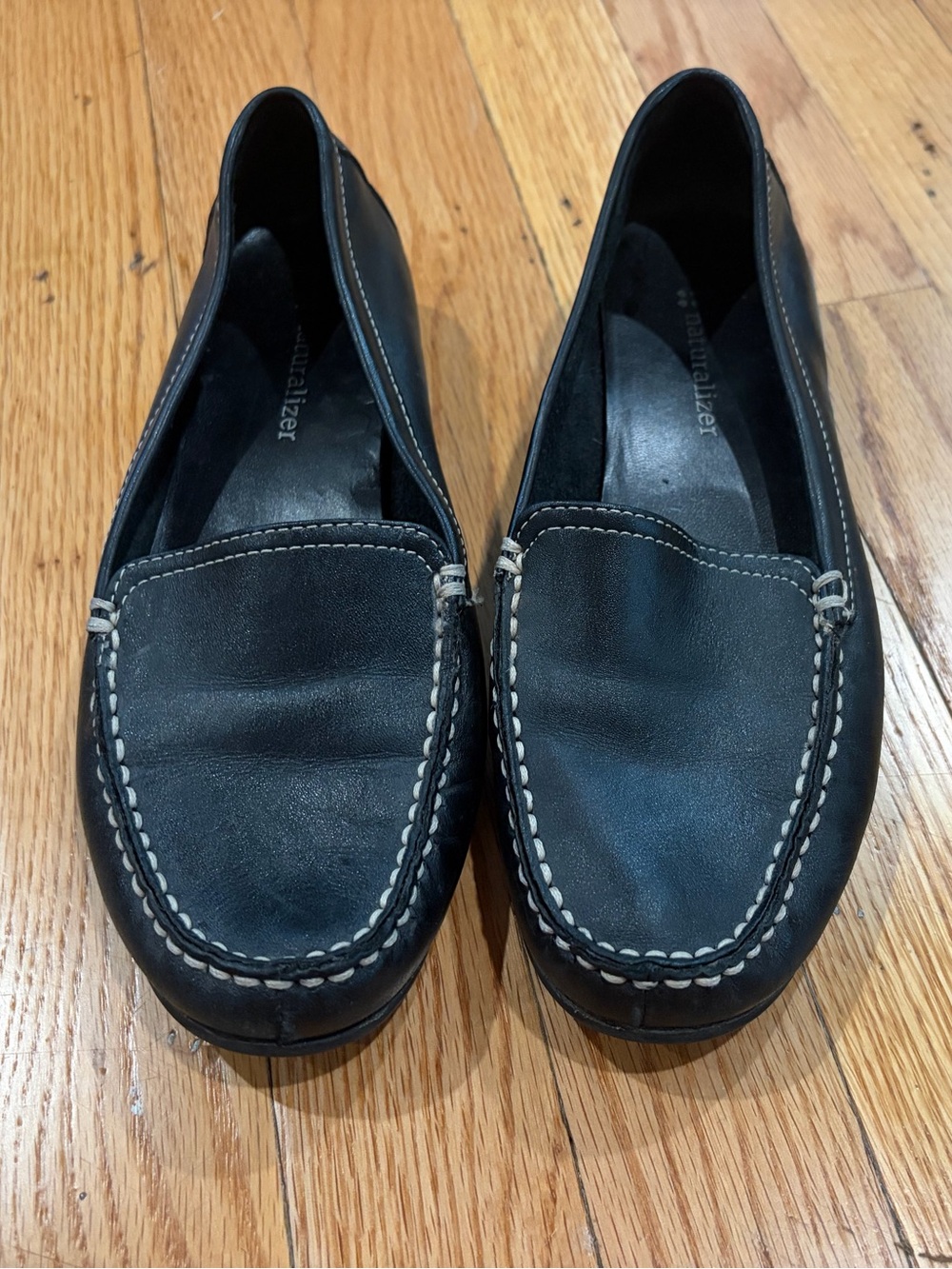 Black Naturalizer Leather Loafers